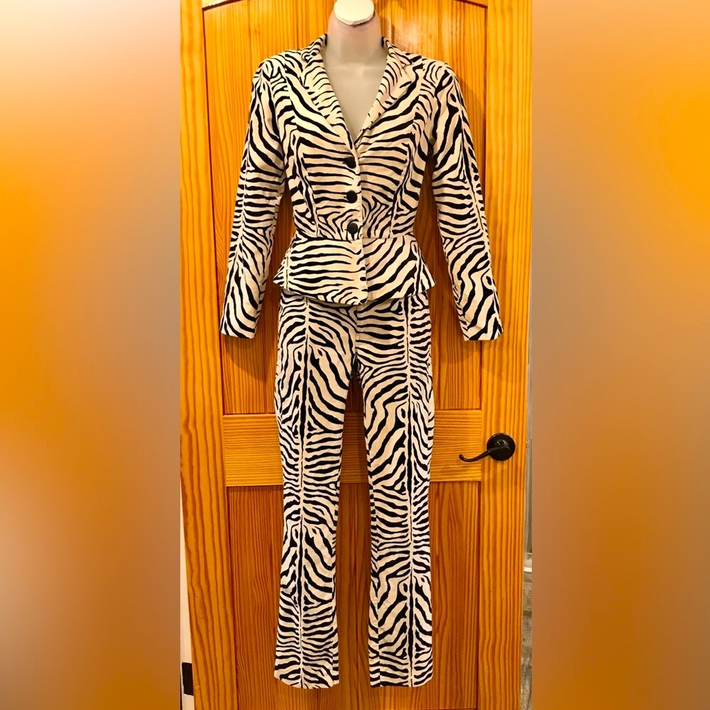 Vintage Betsey Johnson Zebra Suit - Picture 6 of 17